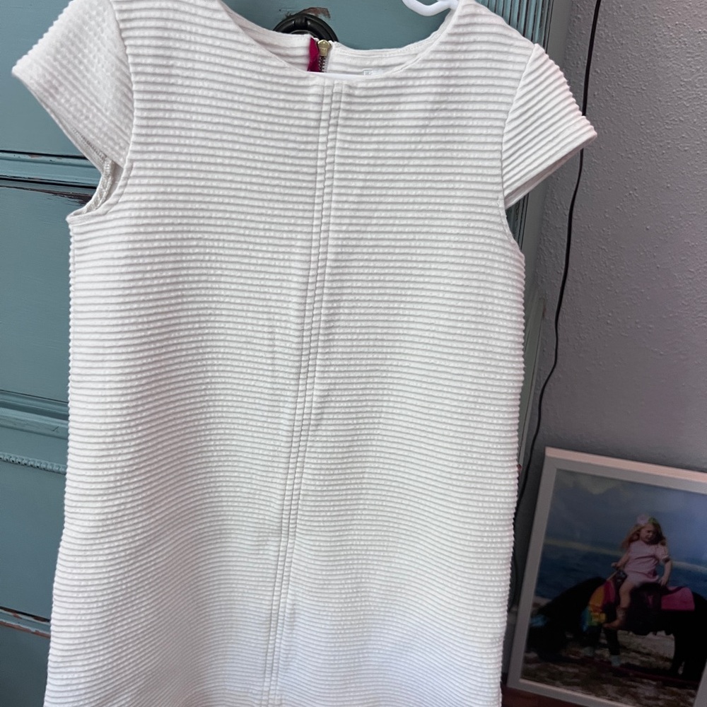 Vineyard Vines White Ribbed Sheath Dress